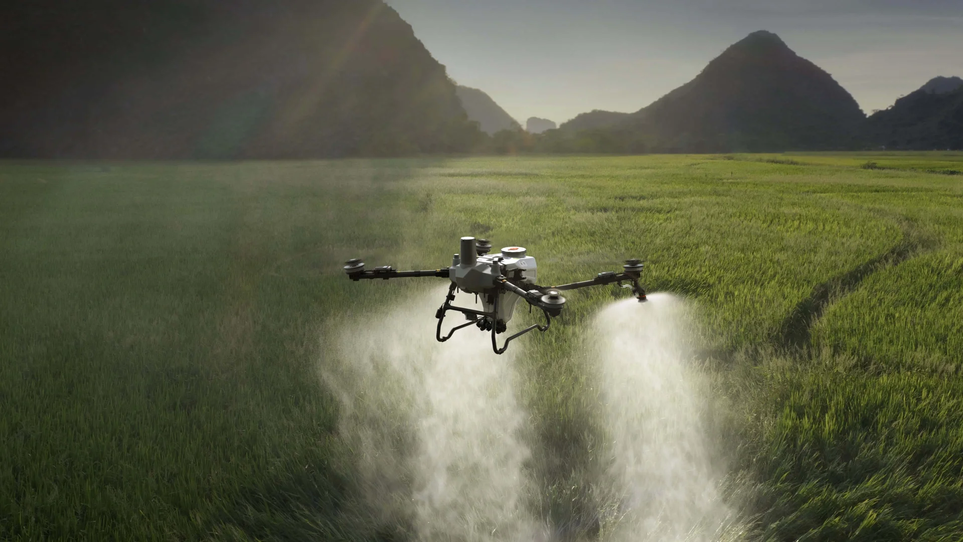 DJI AGRAS T55 — Spraying