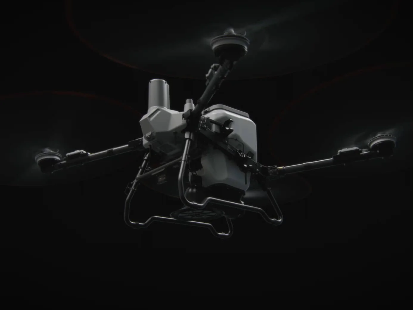DJI AGRAS T55 — 80 L hopper. Up to 55 kg payload.