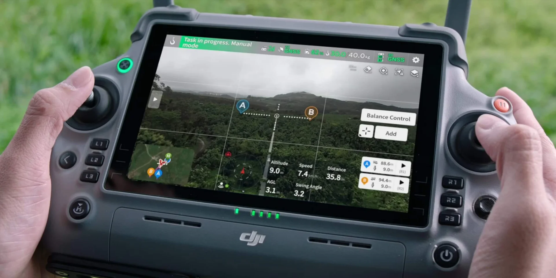 DJI AGRAS T55 — Automatic weighing